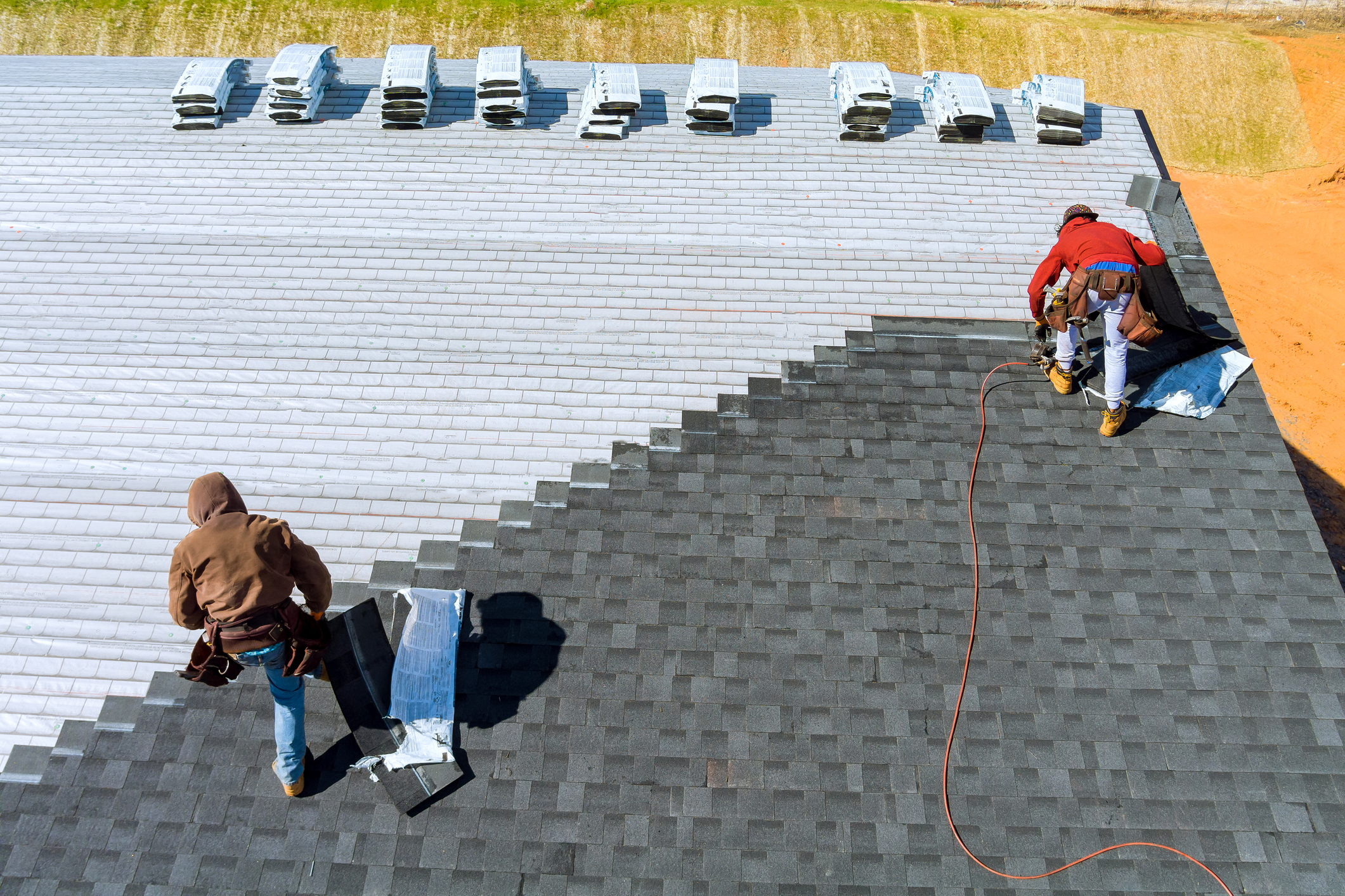 new roof in woodbury home