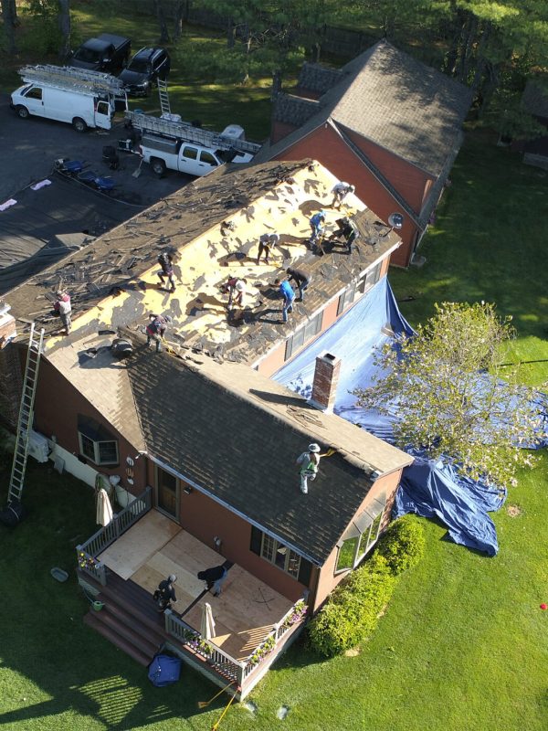 house with a new roof in Minnesota